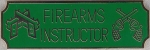 FIREARMS INSTRUCTOR Gold on Green Award Bar Uniform Pin
